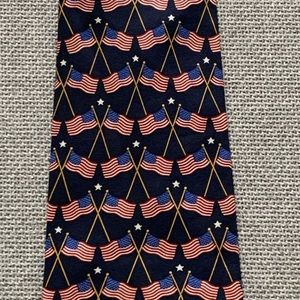 Spirit of Freedom American Flag Patriotic 100% Silk Men’s Neck Tie